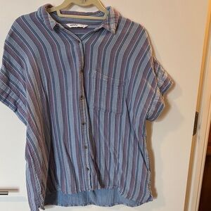 Universal Thread Blue and Pink Striped Shirt